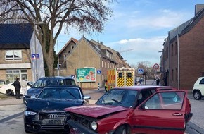 Polizei Aachen: POL-AC: Verkehrsunfall im Nordkreis - Autofahrer ohne F&uuml;hrerschein unterwegs