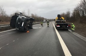 Verkehrsdirektion Mainz: POL-VDMZ: Verkehrsunfall BAB63 mit Paketlieferant
