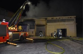 Polizeiinspektion Oldenburg-Stadt / Ammerland: POL-OL: +++Pressemitteilung des Polizeikommissariates Bad Zwischenahn: Brand einer Lagerhalle+++