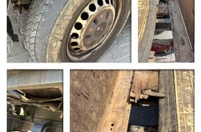 Kreispolizeibeh&ouml;rde Rhein-Sieg-Kreis: POL-SU: Lkw mit gravierenden M&auml;ngeln stillgelegt