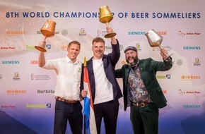 Doemens Academy GmbH: Atemberaubendes Finale: Léon Rodenburg aus den Niederlanden ist neuer Weltmeister der Biersommeliers