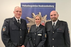 Polizeipräsidium Neubrandenburg: POL-NB: Gesichter der Polizei - drei Reviere haben offiziell neue Führung