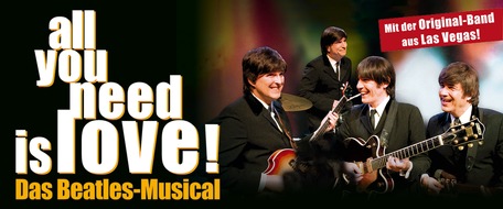 act entertainment ag: all you need is love! Das Beatles-Musical | 17.01.2025, Musical Theater, Basel