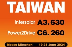 TAITRA: Discover Taiwan's Innovative Solar and EV Technologies at The Smarter E Europe 2024