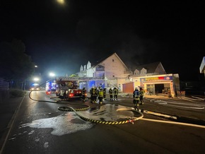 KFV Bodenseekreis: Brand im Döner-Imbiß - Feuerwehr verhindert Übergreifen auf Wohnhaus