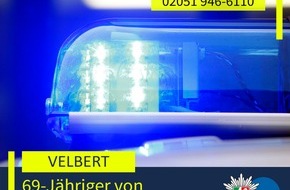 Polizei Mettmann: POL-ME: Trickdiebe bestehlen 69-J&auml;hrigen - 2602063