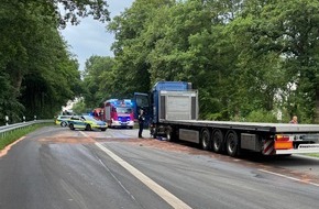 Freiwillige Feuerwehr Aurich: FW-AUR: Umfangreicher Dieselaustritt auf Bundesstraße