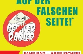 Polizeiinspektion Nienburg / Schaumburg: POL-NI: Landkreis Nienburg/Schaumburg: Aktion "Geisterradler" - Radfahrer im Fokus der polizeilichen Prävention