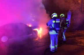 Feuerwehr Stolberg: FW-Stolberg: PKW-Brand Zweifaller Straße