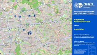 Polizeipräsidium Oberhausen: POL-OB: Wohnungseinbruchsradar für Oberhausen - Lassen Sie sich kostenlos beraten!