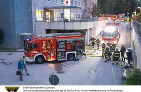 Feuerwehr München: FW-M: Wäschetrockner brennt in Klinik (Pasing)