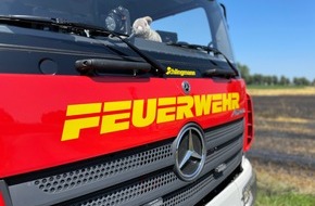 Freiwillige Feuerwehr Hünxe: FW Hünxe: Rauchentwicklung durch heißgelaufene Lkw-Bremse