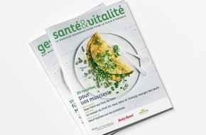Betty Bossi AG: Nouveau magazine «santé & vitalité» avec des recettes riches en protéines pour augmenter la masse musculaire