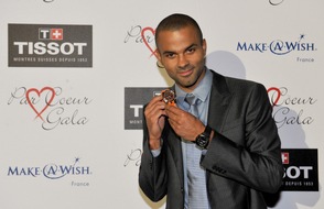 TISSOT S.A.: Tissot presents Tony Parker with his limited edition watch at the Par Coeur Gala near Lyon