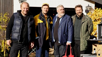 ARD Das Erste: "Harter Brocken": Dreharbeiten für "Die Erpressung" (AT) mit Aljoscha Stadelmann als Dorfsheriff Frank Koops