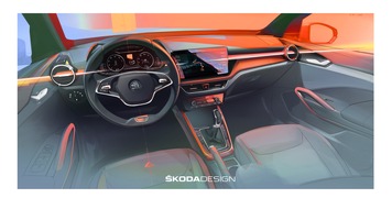 Skoda Auto Deutschland GmbH: Erster Eindruck vom Innenraum des neuen ŠKODA FABIA
