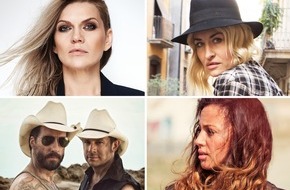 NDR / Das Erste: Die deutsche ESC-Jury 2016: Sarah Connor, Anna Loos, Namika sowie Alec Völkel und Sascha Vollmer (The BossHoss)