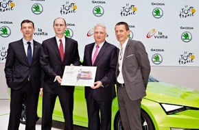 Skoda Auto Deutschland GmbH: SKODA bis 2018 offizieller Partner der Tour de France (FOTO)