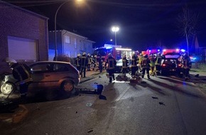Freiwillige Feuerwehr der Stadt Goch: FF Goch: Autofahrer schwer verletzt