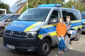 Polizeiinspektion Wilhelmshaven/Friesland: POL-WHV: Nachtrag zur Verkehrsunfallflucht vom 16.09.23 - Ermittlungen dauern an - Kleines Geschenk für Finn