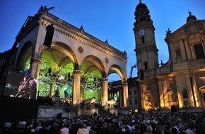 3sat: "Klassik am Odeonsplatz" mit Diana Damrau im 3sat-Festspielsommer