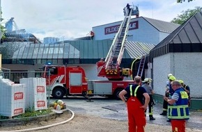 Feuerwehren im Landkreis Esslingen: FW LK Esslingen: Abschlie&szlig;ende Pressemitteilung: Brand in der Filderhalle: Feuerwehr im Gro&szlig;einsatz (Stand 23.06.2026, 21:30 Uhr)