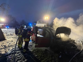 FW Weinheim: PKW Brand im Hammelsbrunnen