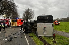 Feuerwehr Schermbeck: FW-Schermbeck: Verkehrsunfall B58