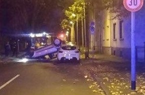 Polizei Bochum: POL-BO: Auto-Überschlag auf der Gerichtsstraße - Ein Leichtverletzter (36)