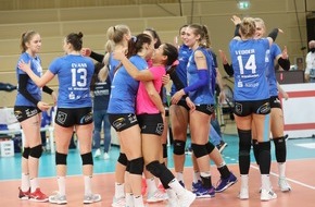 VC Wiesbaden Spielbetriebs GmbH: Die Sensation ist geglückt: VCW schägt Schwerin im Tie-Break