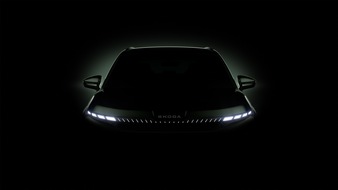 Skoda Auto Deutschland GmbH: Škoda veröffentlicht die ersten Silhouetten des brandneuen batterieelektrischen Elroq