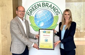 GREEN BRANDS Organisation: Erstmalige Zertifizierung der Oberbank zu den GREEN BRANDS Austria