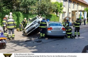 Feuerwehr München: FW-M: Missglücktes Wendemanöver (Bogenhausen)