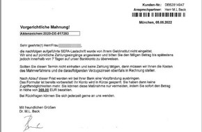 Kreispolizeibehörde Rhein-Kreis Neuss: POL-NE: Warnung vor falschen Inkassoschreiben