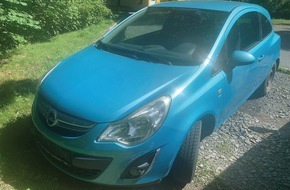 Landespolizeiinspektion Saalfeld: LPI-SLF: Blauer Opel Corsa in Neuhaus am Rennweg unterwegs - Zeugen gesucht