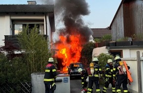 Feuerwehr München: FW-M: Schnelles Eintreffen verhindert Brandausbreitung (Untermenzing)