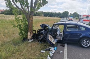 Polizeidirektion Landau: POL-PDLD: Rheinzabern - 86-Jähriger bei Alleinunfall lebensgefährlich verletzt