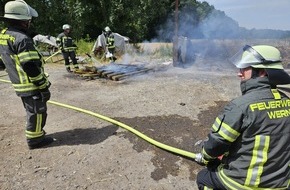 Freiwillige Feuerwehr Werne: FW-WRN: Rauchentwicklung auf einem Bauernhof in Werne-Langern