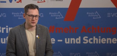 EVG Eisenbahn- und Verkehrsgewerkschaft: EVG Jugend: Bundesjugendleiter Lukas Küfner fordert #mehrAchtung