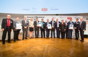 Deutsche Energie-Agentur GmbH (dena): Energy Efficiency Award 2016 geht nach Österreich und Deutschland / dena zeichnet CAPiTA, Pilkington, Thelen und Rauschert mit Energieeffizienzpreis aus