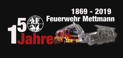 FW Mettmann: Die Feuerwehr Mettmann wird 150 Jahre alt