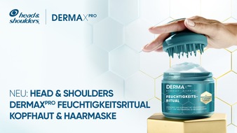 Procter & Gamble GmbH: Eine gesunde Kopfhaut ist die Basis f&uuml;r sch&ouml;nes Haar - Jetzt bekommt sie ein eigenes Ritual / Neu: Head & Shoulders DERMAXPRO Feuchtigkeitsritual Kopfhaut und Haarmaske