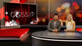 SAT.1: So hat noch niemand Promis behandelt: "Gossip - Das Entertainment-Magazin" mit Julia Josten und Florian Ambrosius ab Mittwoch, 10. September 2014, 22.15 Uhr (FOTO)