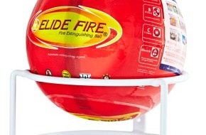 Elide Fire Deutschland: Neu in Deutschland: Der Elide Fire Löschball / Selbstaktivierende Feuerlöschkugel macht Brandschutz einfach, schnell und sicher