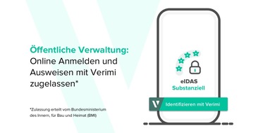 Verimi: Verimi erhält eIDAS-Zulassung für Einsatz in öffentlicher Verwaltung