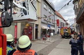 Feuerwehr Offenburg: FW-OG: Rauchentwicklung in der Innenstadt