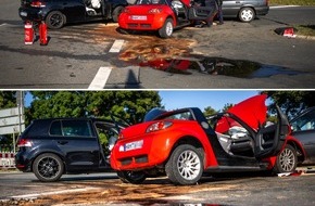 Feuerwehr Ense: FW Ense: Verkehrsunfall -MANV 1- B516 Bittinger Haarweg