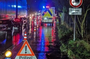 Kreispolizeibehörde Märkischer Kreis: POL-MK: Nächtliche Kontrolle von Groß- und Schwertransporten