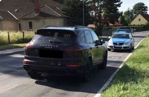 Polizeiinspektion Neubrandenburg: POL-NB: Diebstahl eines Porsche Cayenne - 34-Jähriger Tatverdächtiger wird auf Flucht gestellt