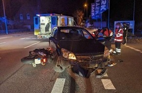 Polizeiinspektion Nienburg / Schaumburg: POL-NI: Nienburg - Schwerer Verkehrsunfall zwischen Pkw und Motorrad